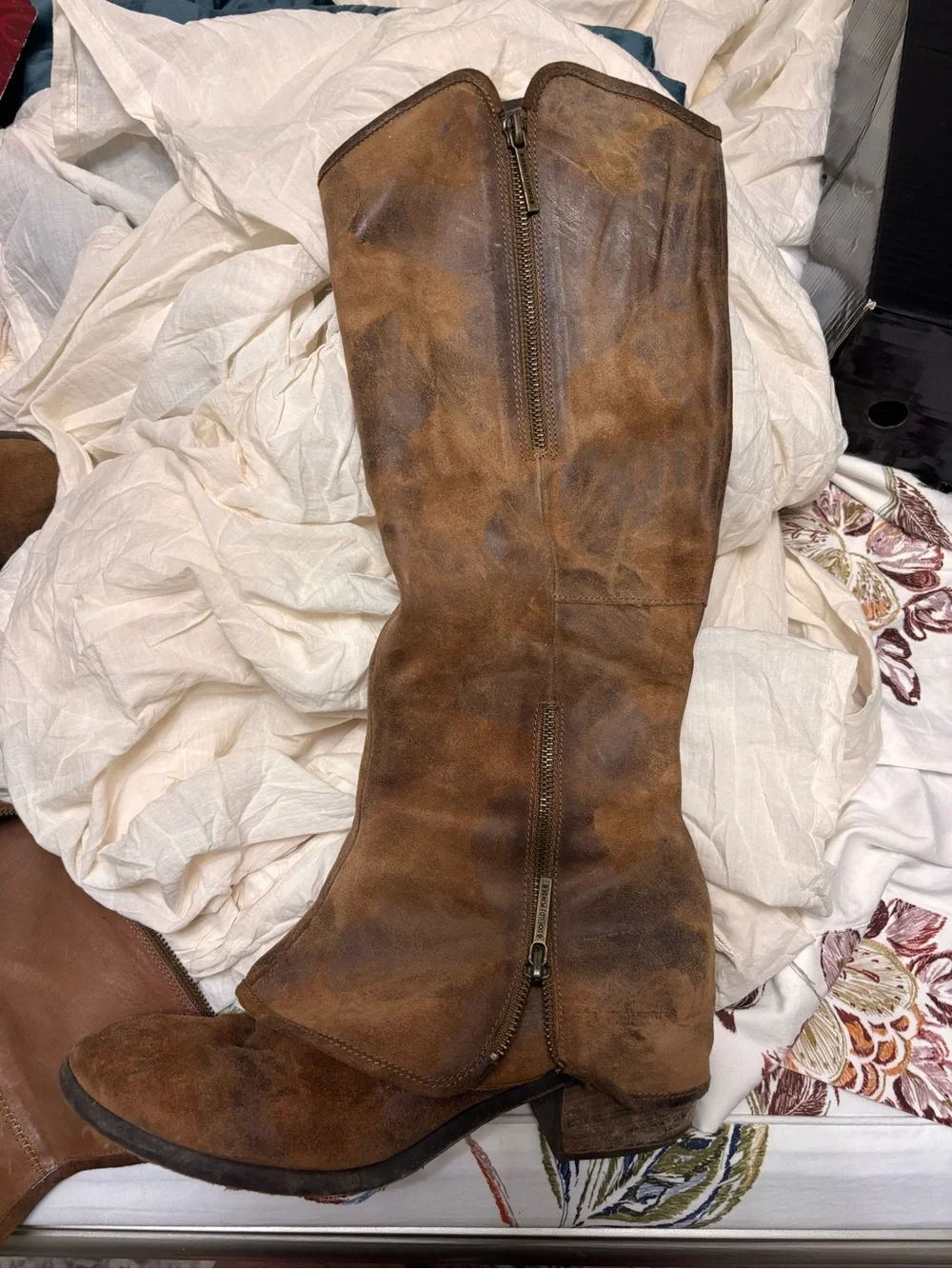 Donald J. Pliner Brown tall Leather Boots